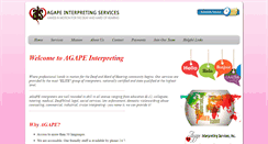 Desktop Screenshot of agapeinterpreting.com